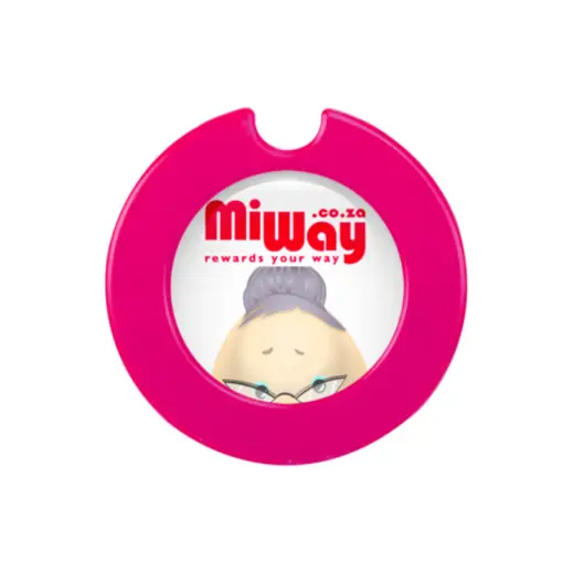 Round License Disc With Sticker - Magenta